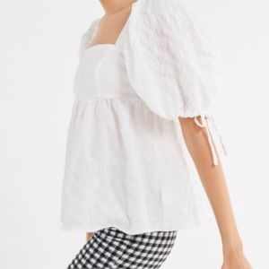 Urban Outfitters White Babydoll Top